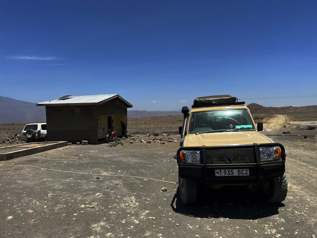 Checkpoint: Um in die Gegend um den Lake Natron zu fahren, ist eine Genehmigung nötig. 