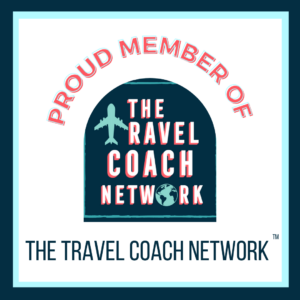 Badge to confirm membership in Travel Coach Network