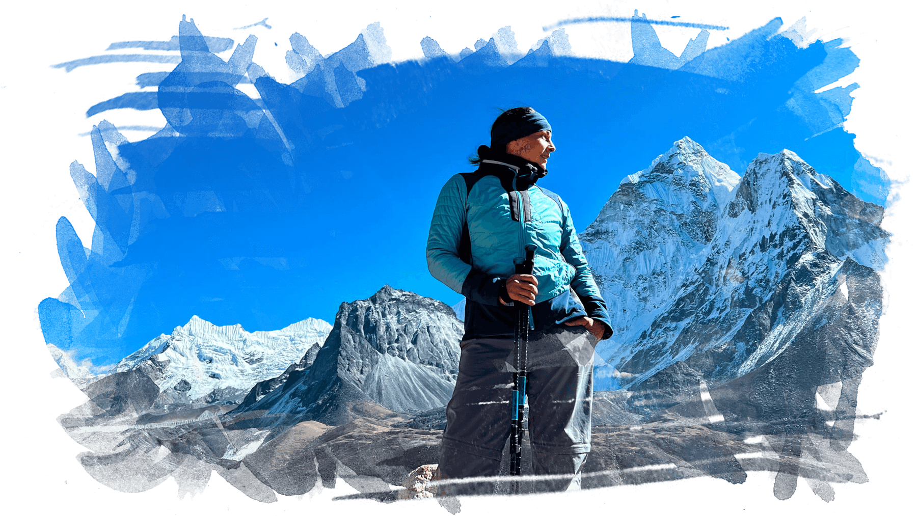 Trekking in 5000 Metern Höhe im Himalaya