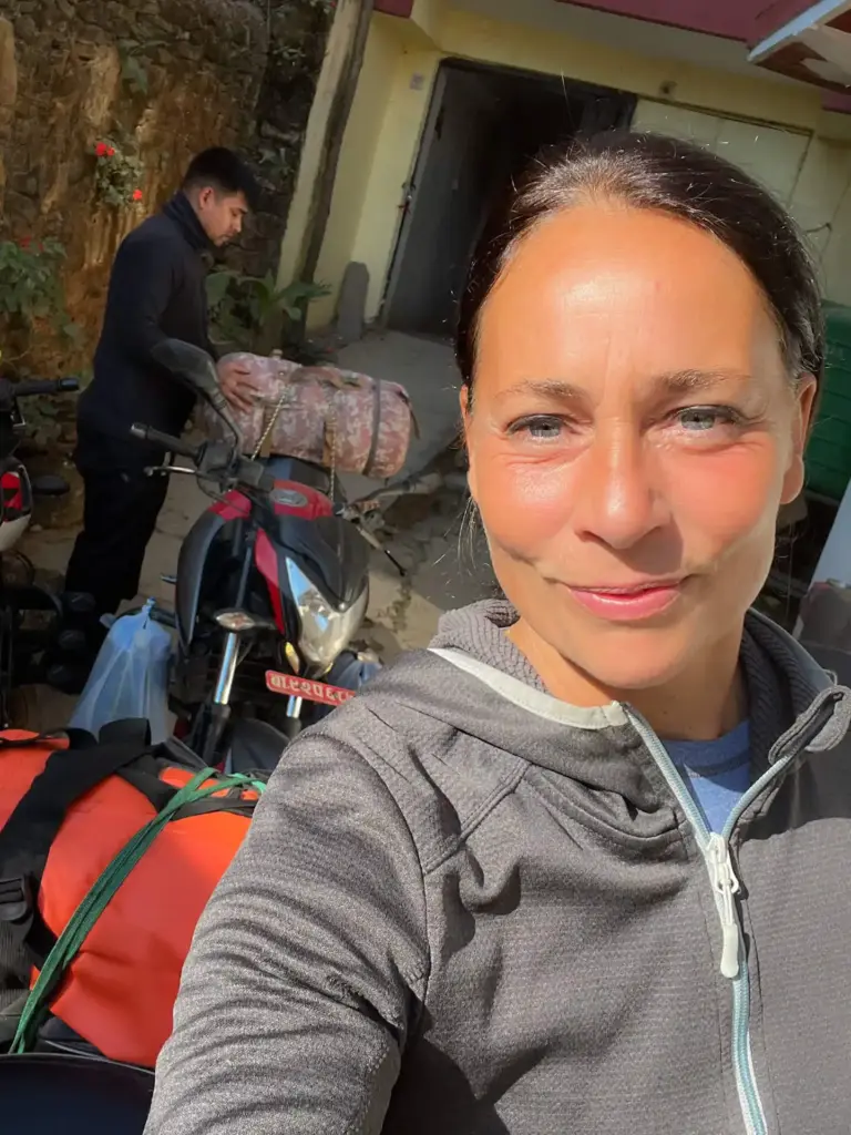 Tägliche Routine - Bikes packen am Morgen.