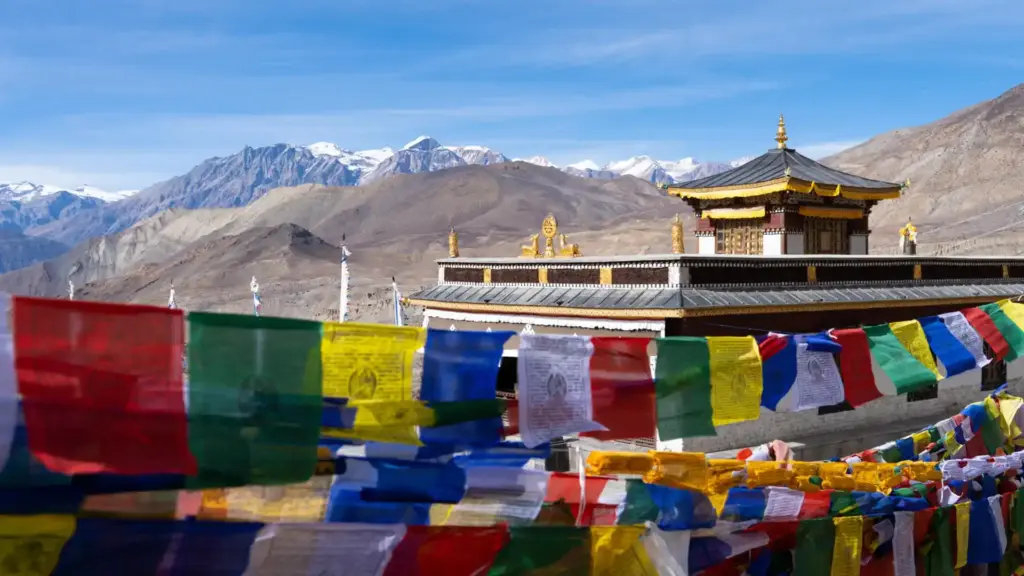 Die buddhistische Tempelanlage von Muktinath in Nepal