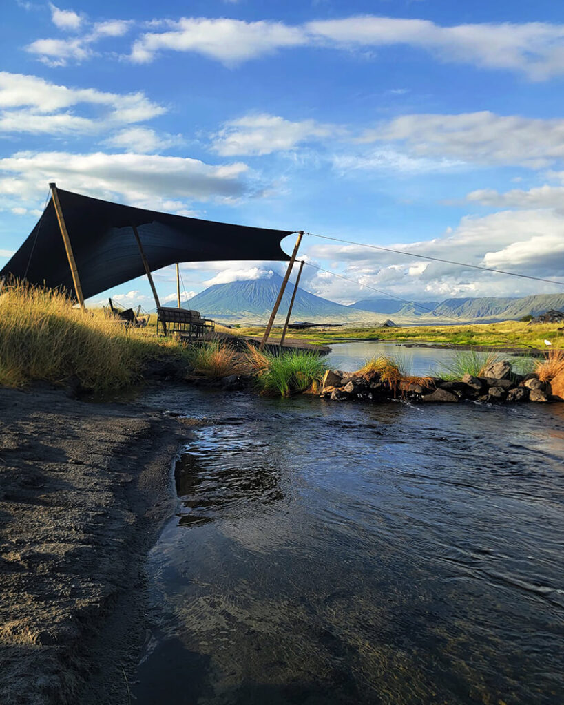Lake Natron Camp am Fuße des Ol Doinyo Lengai