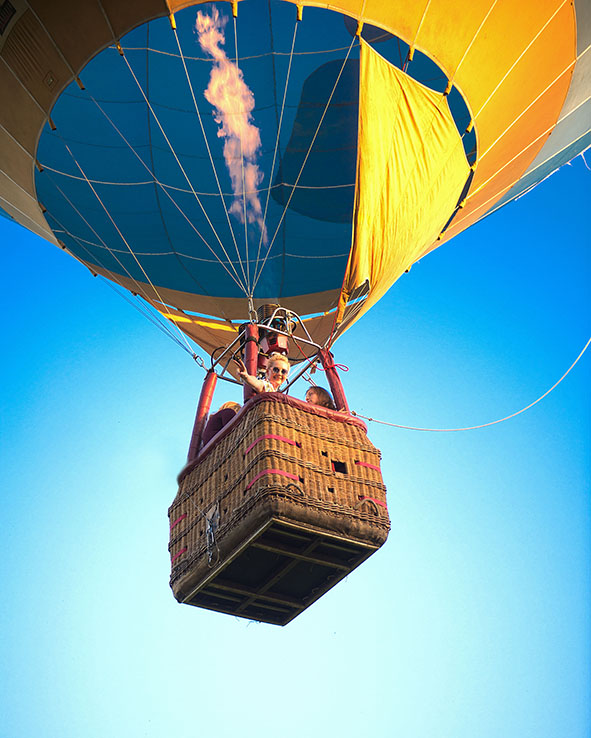Ready when you are - der Ballon hebt ab!